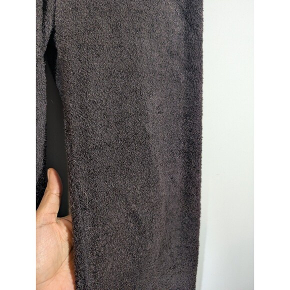 Barefoot Dreams Womens Brown Ribbed Rolled Edge Pants Sz S Comfort Lounge Casual - Picture 3 of 6